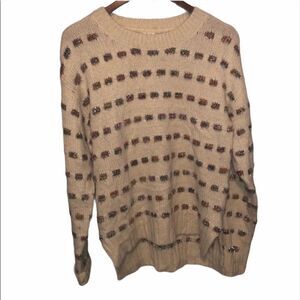 Women’s Anthropologie Moth Cream Chunky Sweater